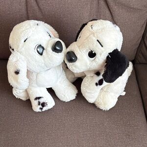 Adorable Disney Plush Dalmatians - White and Black